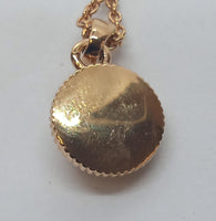 VERSACE Ladies Gold Tone Medusa Biggie Engraved Pendant Necklace OS RRP330 NEW