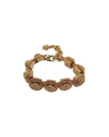 VERSACE Ladies Yellow Gold Medusa Head Coin Chain Link Bracelet OS NEW RRP 830