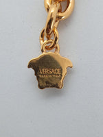 VERSACE Ladies Yellow Gold Medusa Head Coin Chain Link Bracelet OS NEW RRP 830
