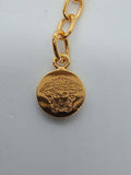 VERSACE Ladies Yellow Gold Crystal La Medusa Greca Bracelet One Size NEW RRP 370