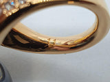 VERSACE Ladies Gold & Black Medusa Double Pearl Wrap Ring IT11 UK L NEW RRP 350