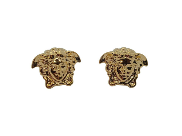 VERSACE Ladies Gold-Tone Brass Medusa Head Stud Earrings One Size NEW RRP 220