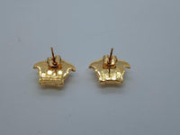 VERSACE Ladies Gold-Tone Brass Medusa Head Stud Earrings One Size NEW RRP 220