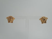 VERSACE Ladies Gold-Tone Brass Medusa Head Stud Earrings One Size NEW RRP 220