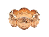 VERSACE Ladies Gold-Tone 6-Coin Medusa Tribute Ring Size 13/UK L RRP130 NEW