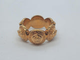 VERSACE Ladies Gold-Tone 6-Coin Medusa Tribute Ring Size 13/UK L RRP130 NEW
