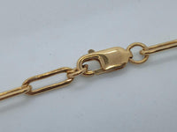 LOREN STEWART Ladies Gold Vermeil Puff Link Pendant Necklace One Size NEW