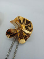 STERLING KING Ladies Gold-Plated Sylvia Crystal Drop Earrings One Size NEW