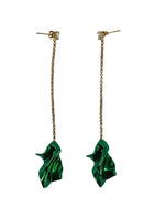 STERLING KING Ladies Emerald Green Gelsey Crystal Stud Drop Earrings OS NEW