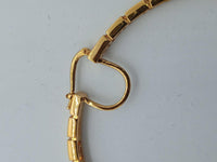 VERSACE Ladies Gold-Plated Greca Faux Pearl Large Hoop Earrings One Size NEW