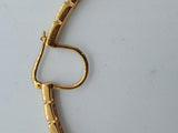 VERSACE Ladies Gold-Plated Greca Faux Pearl-Detail Large Hoop Earrings OS NEW