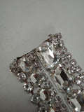 AREA Ladies Silver-Tone Baguette Crystal Fringe Single Hair Clip One Size NEW