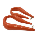 CHLOE Kiss Hoop Earrings Radiant Glazed Orange Ladies One Size NEW RRP150