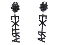 ASHLEY WILLIAMS Ladies Silver Crystal Extra Clip On Earrings OS RRP150 NEW