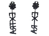 ASHLEY WILLIAMS Ladies Silver Crystal Extra Clip On Earrings OS RRP150 NEW