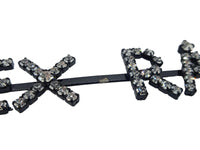 ASHLEY WILLIAMS Ladies Silver Crystal Extra Clip On Earrings OS RRP150 NEW