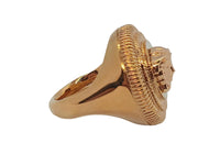 VERSACE Men's Gold-Tone Medusa Biggie Signet Ring Size IT13 UK M RRP285 NEW
