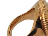 VERSACE Men's Gold-Tone Medusa Biggie Signet Ring Size IT13 UK M RRP285 NEW