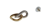 BY ALONA Draco Curb Chain Earrings Twist Gold & Silver Plated OS NEW RRP130