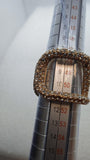 VALENTINO V Logo Signature Ring Swarovski Crystals Small/IT11/UK L NEW RRP380
