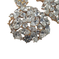 KENNETH JAY LANE Ladies Clear Crystal Statement Drop Earrings OS NEW