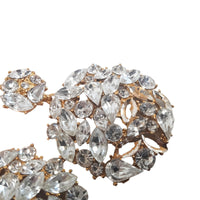 KENNETH JAY LANE Ladies Clear Crystal Statement Drop Earrings OS NEW