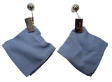 JACQUEMUS Napkin Drop Earrings Fabric/Metal Silver Tone/Blue OS NEW RRP350