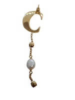 CHLOÉ Darcey Earring Baroque Pearl Drop Crystal Single Gold Tone OS NEW RRP400