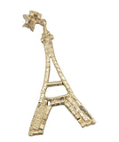 ROSANTICA Drop Earrings Eiffel Tower Stud Back Gold Tone Crystal NEW RRP210