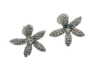 JENNIFER BEHR Earrings Pave Crystal Flower Fashion Stud Earrings NEW RRP270