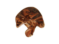 STERLING KING Gold Delphinium Folded Stud Earrings Ladies  Size RRP305 NEW