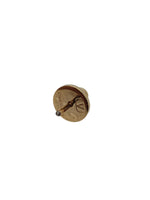 VALENTINO GARAVANI V Logo Stud Earrings 1.5cm Brass Gold Tone OS NEW RRP250