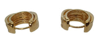 TOM WOOD Orb Huggie Earrings 18K Gold Plated Sterling Silver 925/CZ NEW RRP380