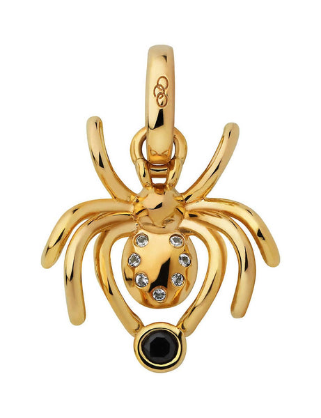 LINKS OF LONDON Keepsakes Black Onyx Gold Vermeil Spider Charm RRP70 NEW