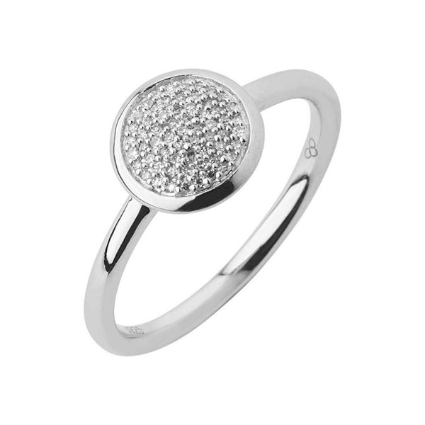 LINKS OF LONDON Ladies Diamond Essentials 925 Round Pave Ring P NEW RRP215