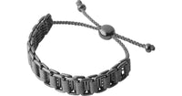 LINKS OF LONDON Men's Friendship 925 Grey Cord Gunmetal Bracelet NEW RRP190