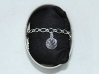 LINKS OF LONDON Ladies Sterling Silver Rose Engraved Chain Bracelet NEW RRP215