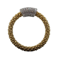 LINKS OF  LONDON Stardust Tube Ring Gold Vermeil Cubic Zirconia UK O RRP150