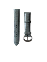 LINKS OF LONDON Drivers Watch Strap Grey Croc Embossed Silver 20mm RRP50