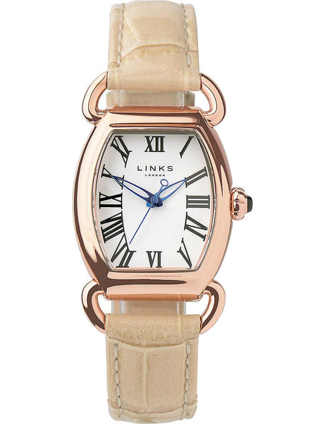 LINKS OF LONDON Ladies Driver Ellipse Rose Gold Vermeil Watch L RRP460 NEW