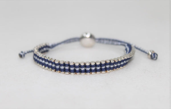 LINKS OF LONDON Ladies Friendship Mini Ascot 925 Navy Blue Bracelet NEW RRP125