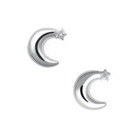 LINKS OF LONDON Over The Moon Sterling Silver White Sapphire Earrings RRP110 NEW