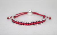 LINKS OF LONDON Ladies Friendship Mini 925 Red Purple Bracelet NEW RRP200