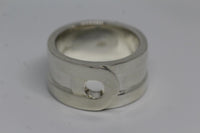 LINKS OF LONDON Men's Sterling Silver Soho Cut Out Statement Ring Size R NEW