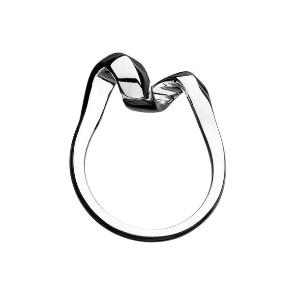 LINKS OF LONDON Ladies Entwine Sterling Silver Twisted Ring L NEW RRP100