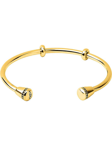 LINKS OF LONDON Ladies 925 Gold Vermeil Amulet Cuff Bangle Bracelet NEW RRP225