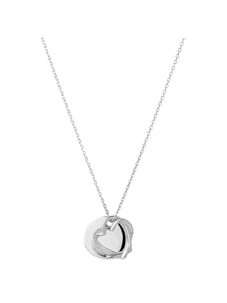 LINKS OF LONDON Kindred Soul Sterling Silver Disc Pendant Necklace RRP120 NEW