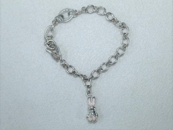 LINKS OF LONDON Ladies Sterling Silver Bunny Charm Baby Bracelet NEW RRP150