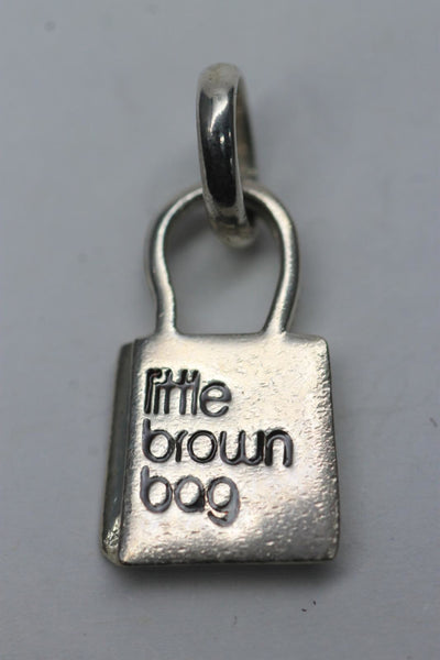 LINKS OF LONDON Sterling Silver Bloomingdales Little Brown Bag Charm RRP50 NEW