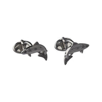 LINKS OF LONDON Salmon Ruthenium S.Silver Black Diamond Cufflinks RRP250 NEW